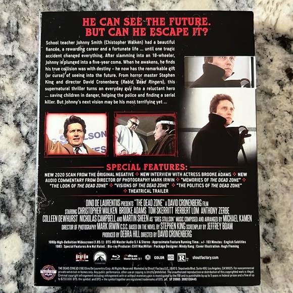 Collector’s Edition - Stephen King’s The Dead Zone DVD - Picture 3 of 5